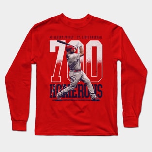 Albert Pujols St.Louis 700 Home Runs Bold Long Sleeve T-Shirt